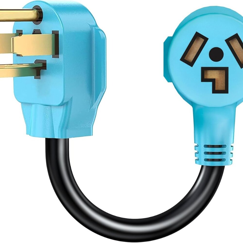 Eversimpleinc 3 to 4 Prong Dryer Adapter,